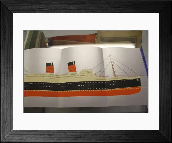 Framed Print : RMS Mauretania launch brochure Framed Print : RMS Mauretania launch brochure