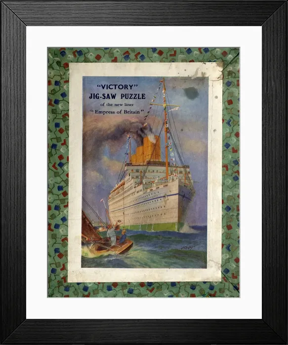 Framed Print : Victory jigsaw puzzle, Empress of Britain Framed Print : Victory jigsaw puzzle, Empress of Britain