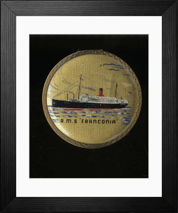 Framed Print : RMS Franconia - yellow metal compact Framed Print : RMS Franconia - yellow metal compact