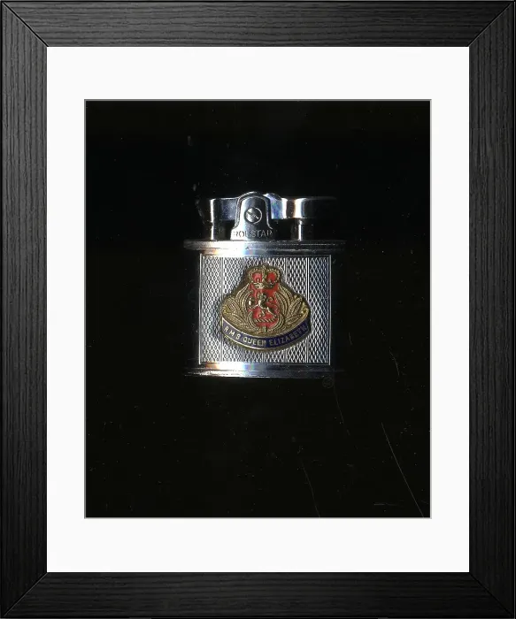 Framed Print : RMS Queen Elizabeth - Rolstar metal table lighter Framed Print : RMS Queen Elizabeth - Rolstar metal table lighter