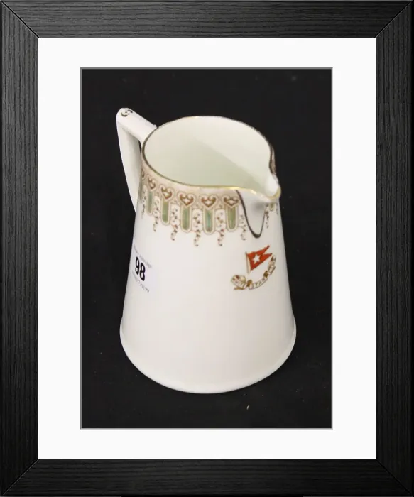 Framed Print : White Star Line - Stonier and Co Wisteria pattern jug Framed Print : White Star Line - Stonier and Co Wisteria pattern jug