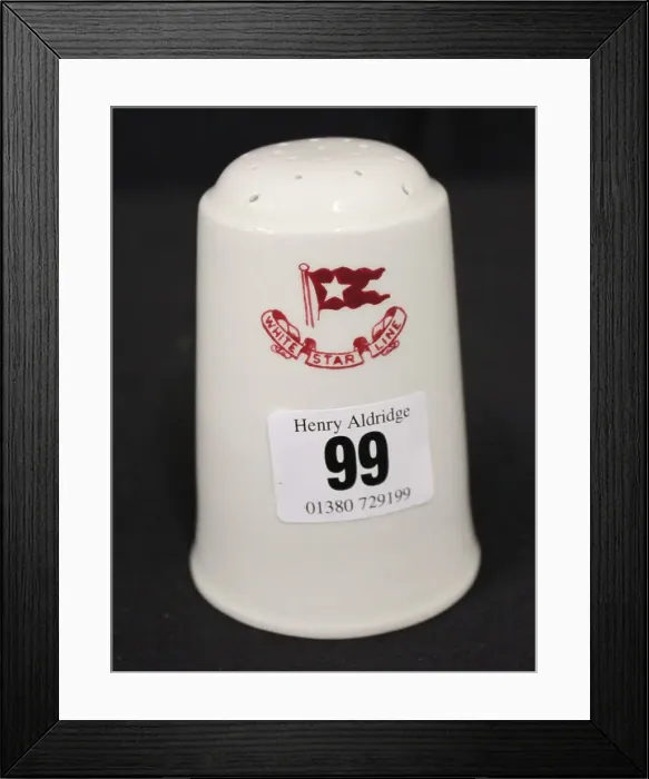 Framed Print : White Star Line - Stonier and Co pepper pot Framed Print : White Star Line - Stonier and Co pepper pot