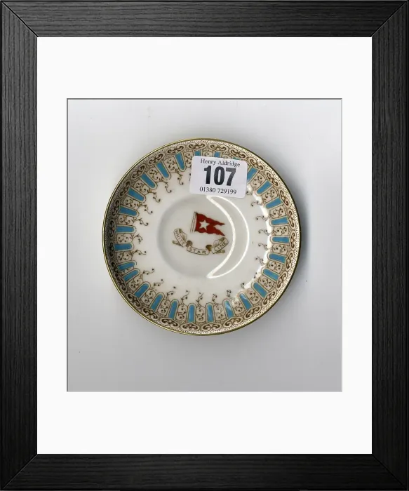 Framed Print : White Star Line - Wisteria demitasse saucer Framed Print : White Star Line - Wisteria demitasse saucer