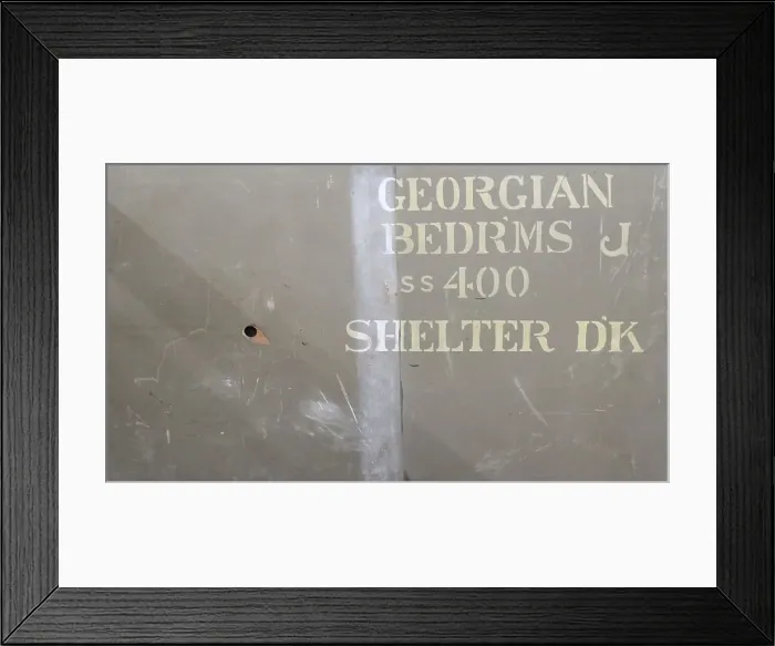 Framed Print : RMS Olympic - wooden panel from stateroom cabin Framed Print : RMS Olympic - wooden panel from stateroom cabin