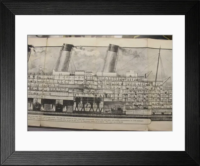 Framed Print : White Star Line - RMS Olympic promotional brochure Framed Print : White Star Line - RMS Olympic promotional brochure