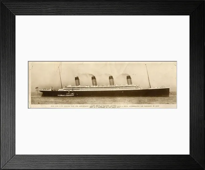 Framed Print : RMS Olympic postcard Framed Print : RMS Olympic postcard