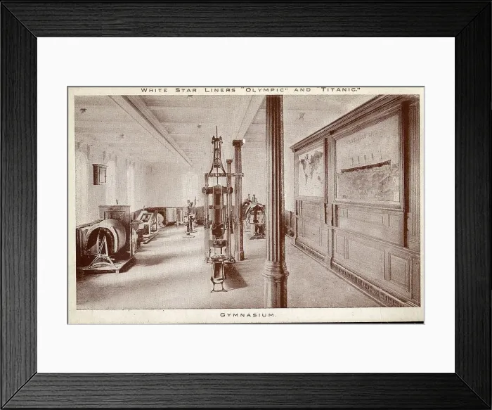 Framed Print : RMS Olympic and Titanic - Gymnasium Framed Print : RMS Olympic and Titanic - Gymnasium