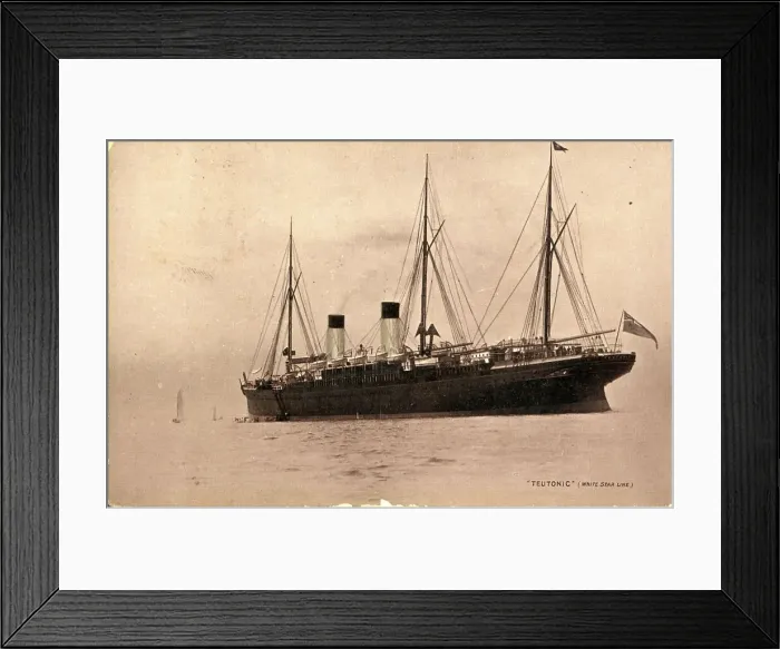 Framed Print : White Star Line, RMS Teutonic Framed Print : White Star Line, RMS Teutonic