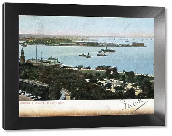 Postcard, Governor's Island, New York, USA