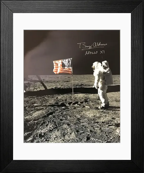 Framed Print : Space Memorabilia - Apollo 11 Buzz Aldrin photo Framed Print : Space Memorabilia - Apollo 11 Buzz Aldrin photo