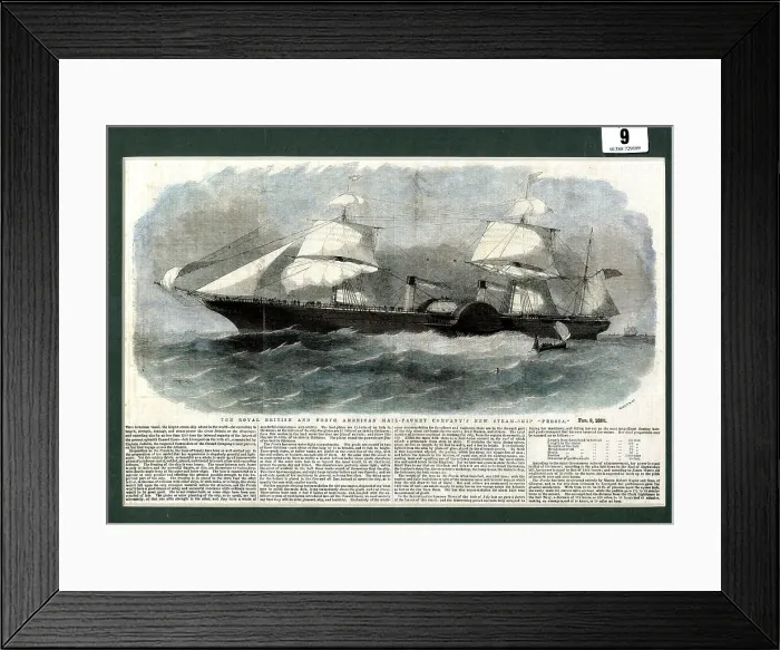 Framed Print : Ocean Liner - new steamship, Persia Framed Print : Ocean Liner - new steamship, Persia