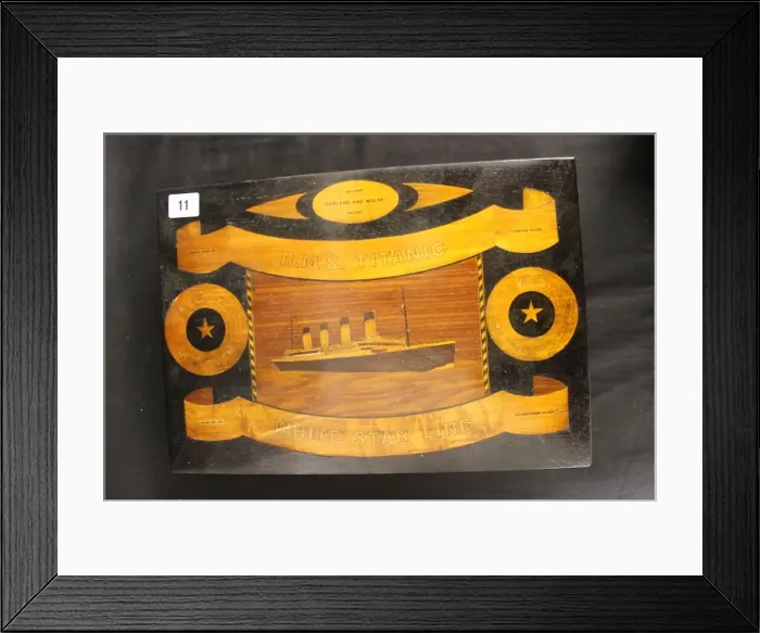 Framed Print : White Star Line, RMS Titanic - souvenir cutlery box Framed Print : White Star Line, RMS Titanic - souvenir cutlery box
