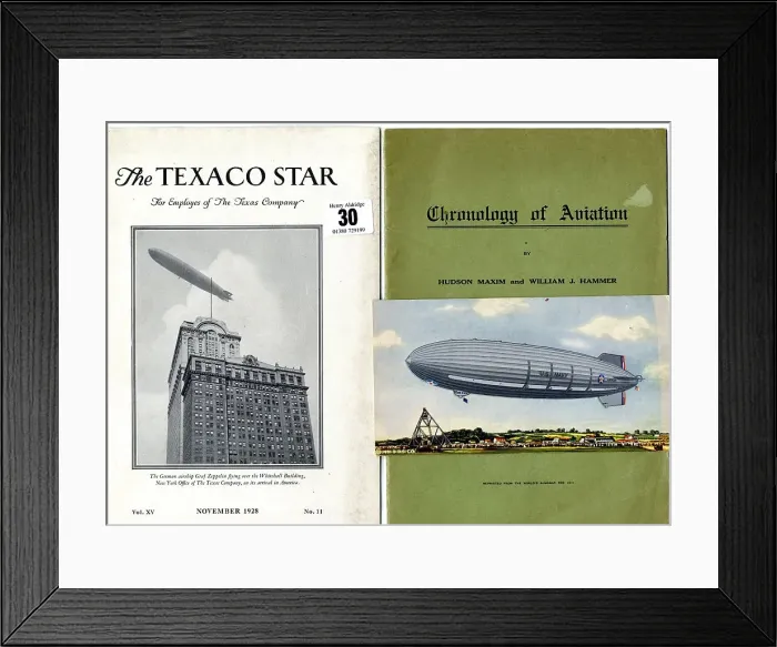 Framed Print : Zeppelin airship - two cover designs Framed Print : Zeppelin airship - two cover designs