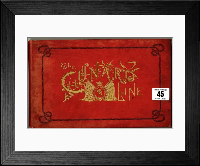 Framed Print : Cover design, The Cunard Line Framed Print : Cover design, The Cunard Line