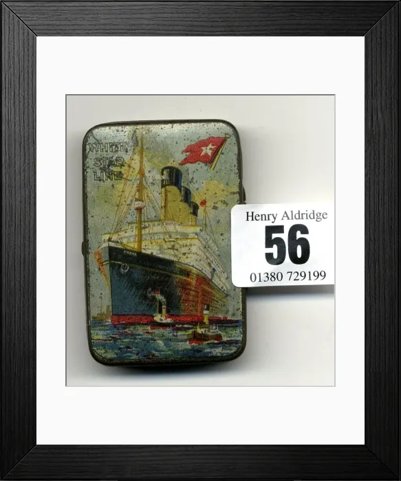 Framed Print : White Star Line, RMS Majestic - chocolate tin Framed Print : White Star Line, RMS Majestic - chocolate tin