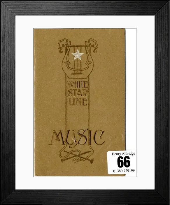 Framed Print : White Star Line - cover design, Music booklet Framed Print : White Star Line - cover design, Music booklet