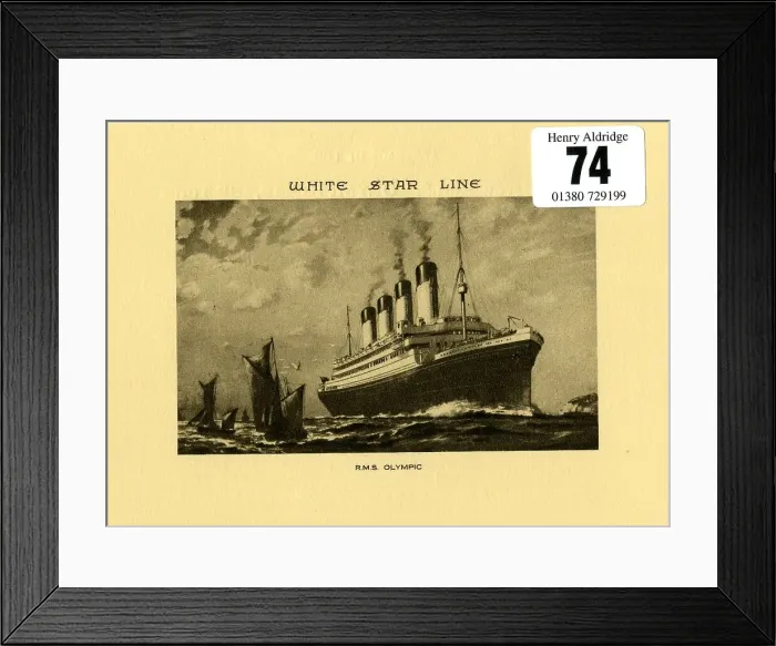 Framed Print : White Star Line, RMS Olympic, abstract of logs Framed Print : White Star Line, RMS Olympic, abstract of logs