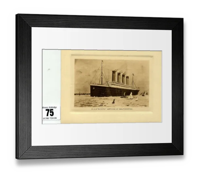 Framed Print : White Star Line, RMS Olympic, arriving at Southampton Framed Print : White Star Line, RMS Olympic, arriving at Southampton