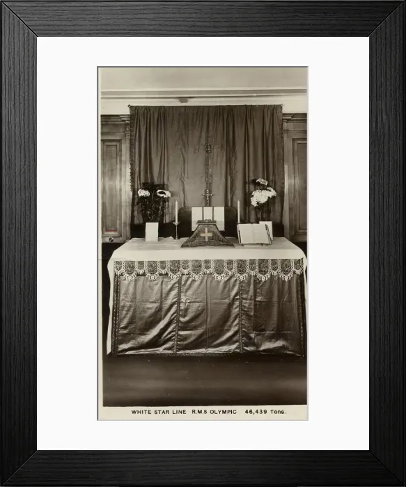 Framed Print : White Star Line, RMS Olympic - postcard Framed Print : White Star Line, RMS Olympic - postcard