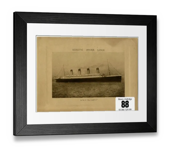 Framed Print : White Star Line, RMS Olympic, abstract of logs Framed Print : White Star Line, RMS Olympic, abstract of logs