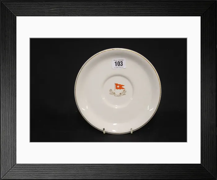 Framed Print : White Star Line - Third Class bouillon plate Framed Print : White Star Line - Third Class bouillon plate