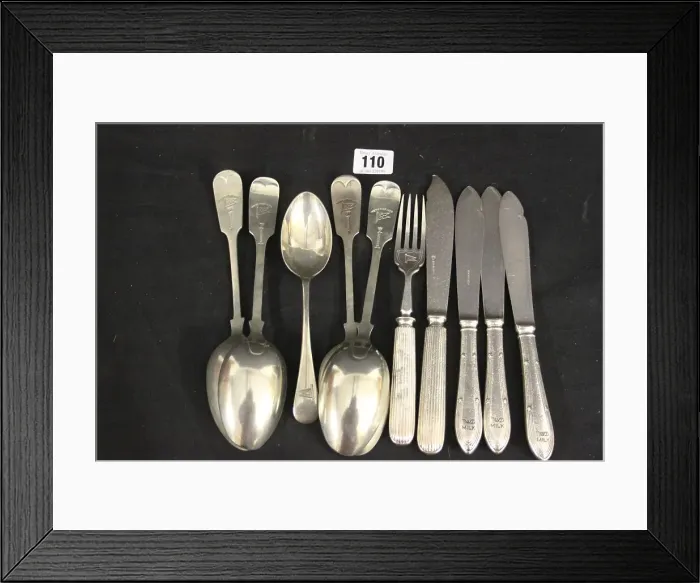 Framed Print : White Star Line - knives, spoons and fork Framed Print : White Star Line - knives, spoons and fork