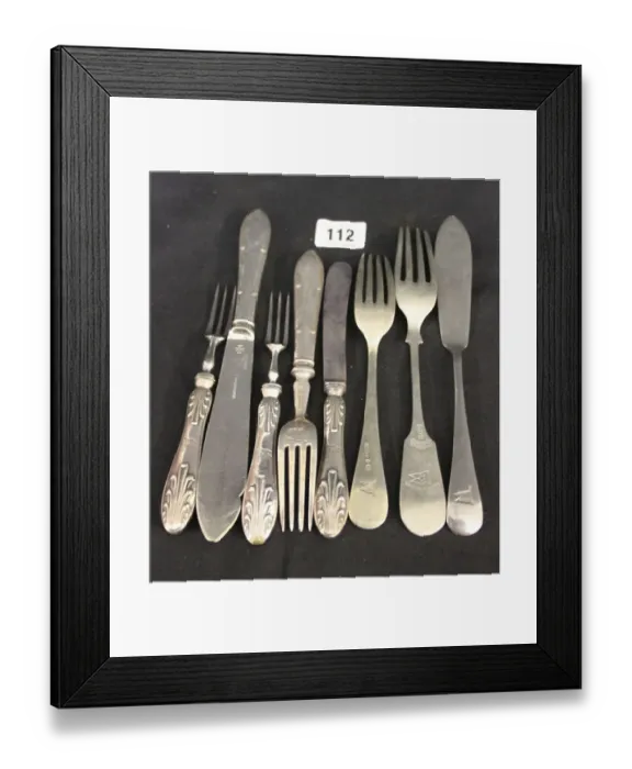 Framed Print : White Star Line - knives and forks Framed Print : White Star Line - knives and forks