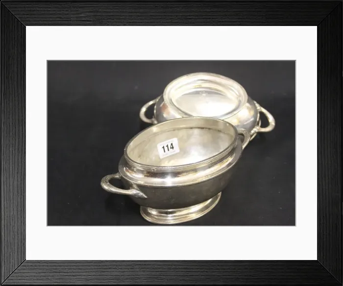 Framed Print : White Star Line - two Elkington sauce tureens Framed Print : White Star Line - two Elkington sauce tureens