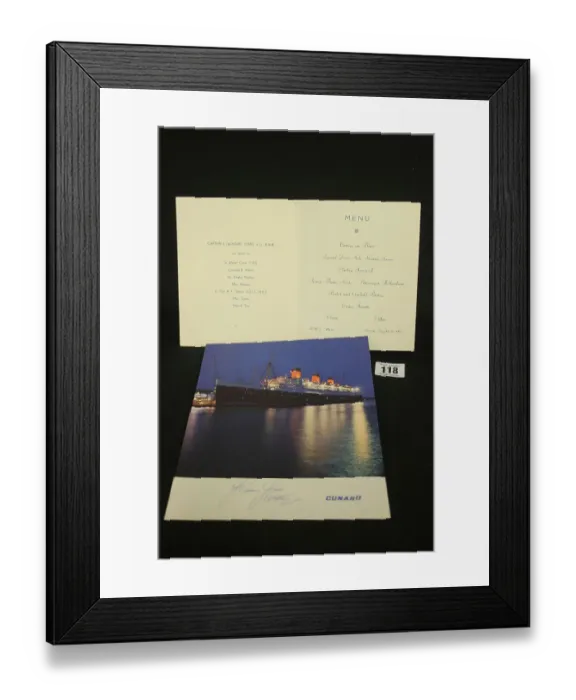 Framed Print : Captain John Treasure Jones Archive - two items Framed Print : Captain John Treasure Jones Archive - two items