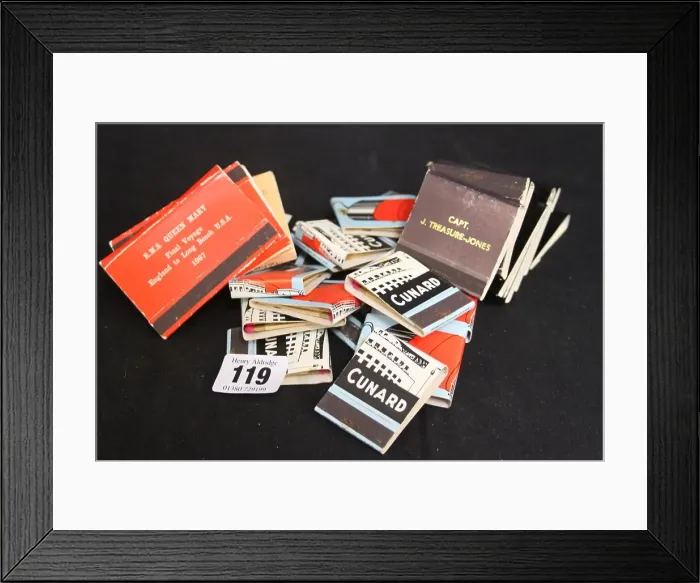 Framed Print : Captain John Treasure Jones Archive - matchbooks Framed Print : Captain John Treasure Jones Archive - matchbooks