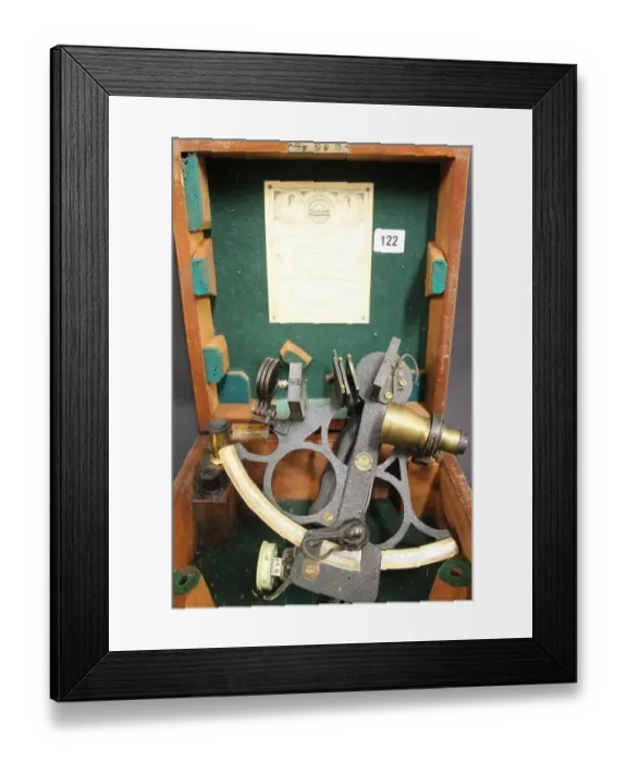 Framed Print : Captain John Treasure Jones Archive - sextant Framed Print : Captain John Treasure Jones Archive - sextant