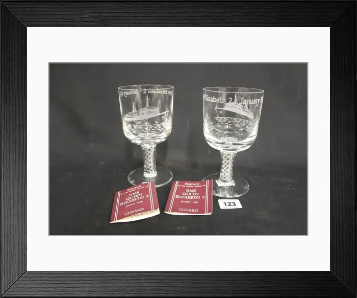 Framed Print : Captain John Treasure Jones Archive two goblets Framed Print : Captain John Treasure Jones Archive two goblets