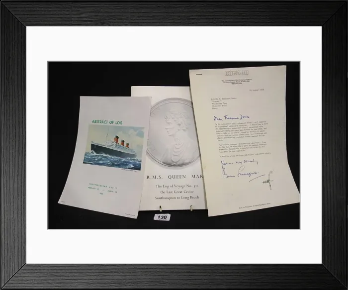 Framed Print : Captain John Treasure Jones Archive - three items Framed Print : Captain John Treasure Jones Archive - three items