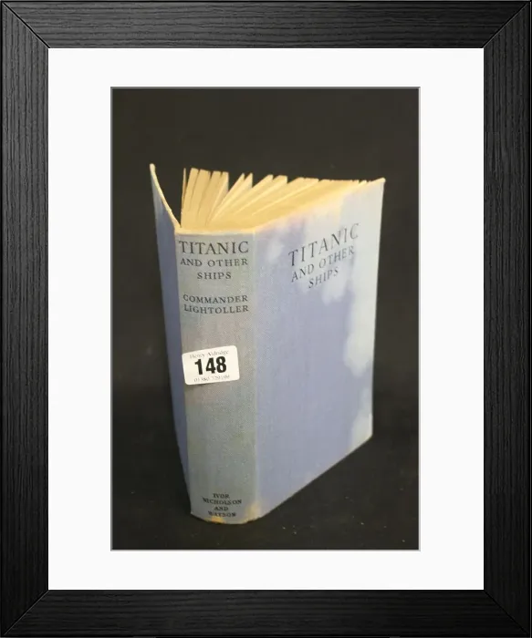 Framed Print : White Star Line, RMS Titanic - book by Charles Lightoller Framed Print : White Star Line, RMS Titanic - book by Charles Lightoller