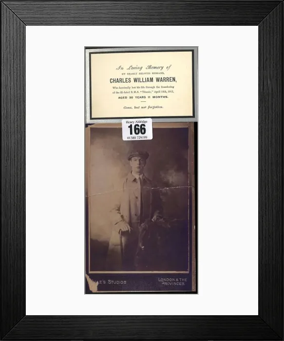 Framed Print : RMS Titanic - Charles William Warren, passenger and victim Framed Print : RMS Titanic - Charles William Warren, passenger and victim