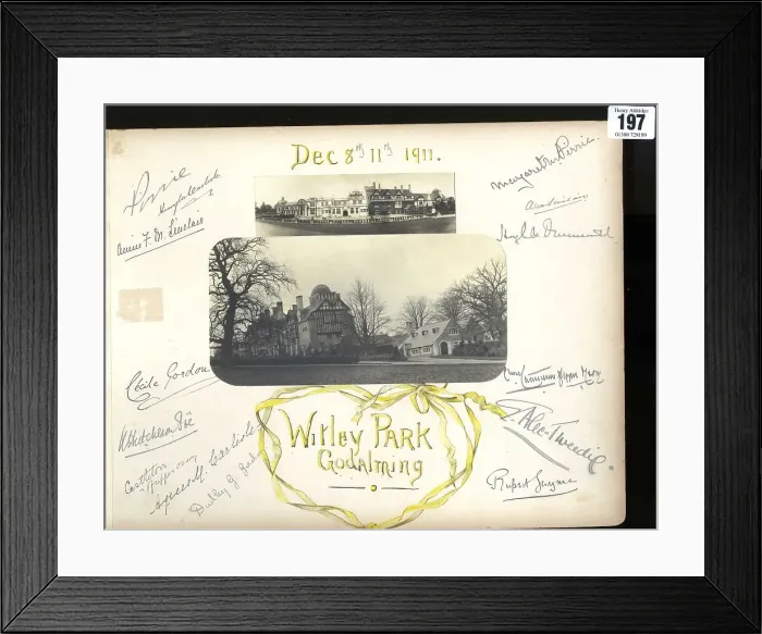 Framed Print : Harland and Wolff, Pirrie Carlisle archive, autographs Framed Print : Harland and Wolff, Pirrie Carlisle archive, autographs