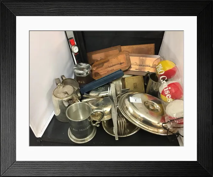 Framed Print : P & O Lines - miscellaneous items Framed Print : P & O Lines - miscellaneous items