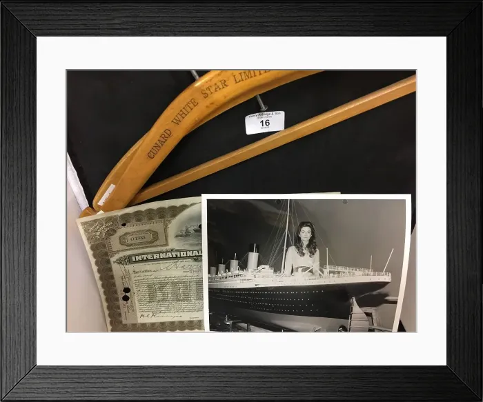 Framed Print : Cunard White Star - assorted items Framed Print : Cunard White Star - assorted items