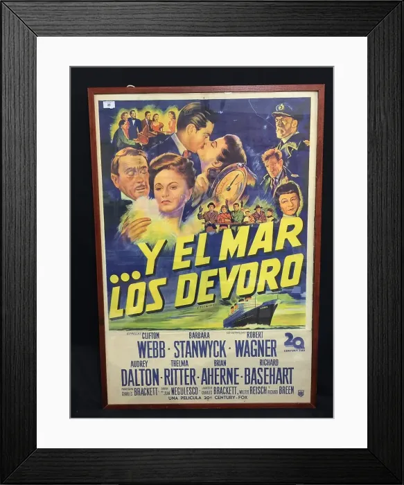 Framed Print : RMS Titanic - poster for Spanish film version Framed Print : RMS Titanic - poster for Spanish film version
