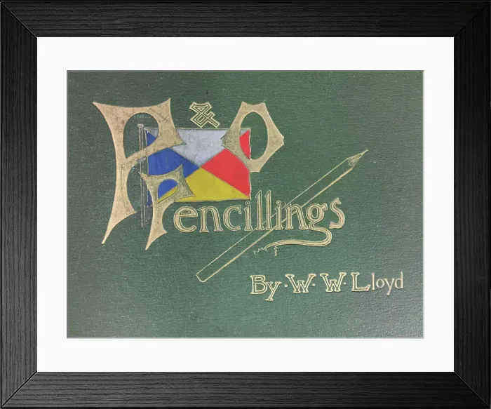 Framed Print : Cover design, P&O Pencillings, illustrated by W W Lloyd Framed Print : Cover design, P&O Pencillings, illustrated by W W Lloyd