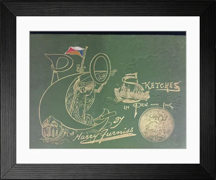 Framed Print : P & O Sketches in Pen and Ink, by Harry Furniss Framed Print : P & O Sketches in Pen and Ink, by Harry Furniss
