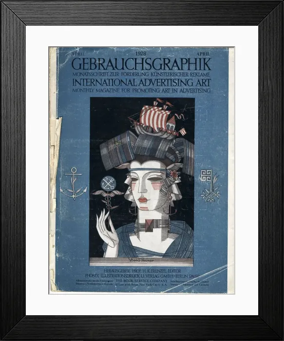 Framed Print : Cover design, Gebrauchsgraphik, advertising art magazine Framed Print : Cover design, Gebrauchsgraphik, advertising art magazine