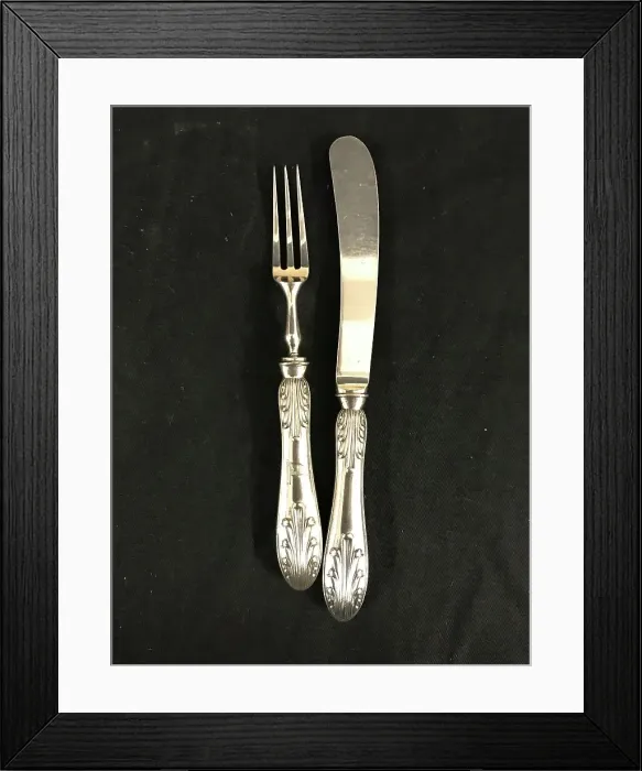 Framed Print : White Star Line - First Class pickle knife and fork Framed Print : White Star Line - First Class pickle knife and fork