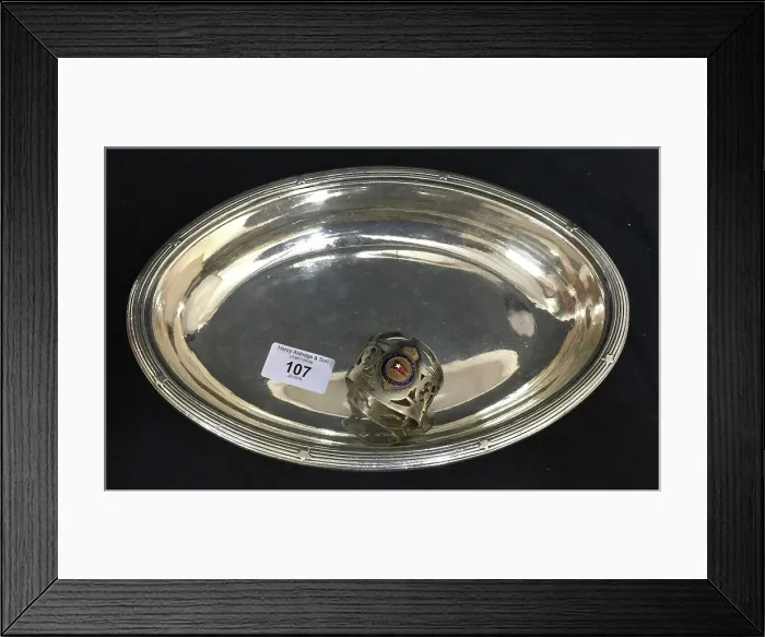 Framed Print : White Star Line - Elkington plate serving dish, napkin ring Framed Print : White Star Line - Elkington plate serving dish, napkin ring