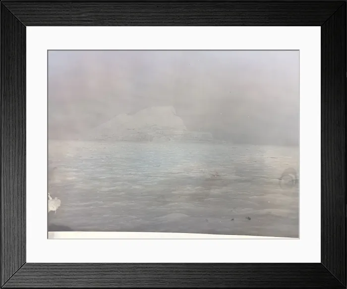 Framed Print : Fenwick Archive - negative of Gibraltar from Carpathia Framed Print : Fenwick Archive - negative of Gibraltar from Carpathia