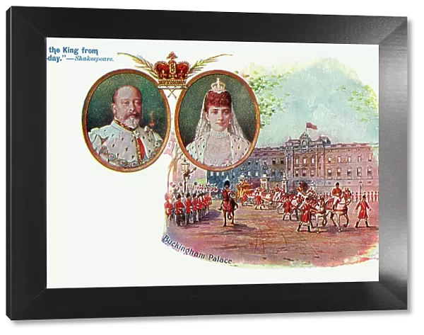 Coronation of Edward VII - Commemorative postcard