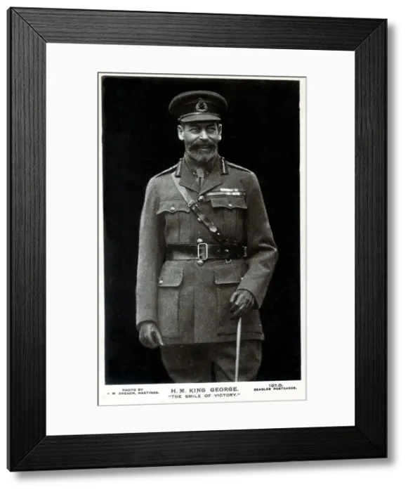 Framed Print : King George V - Victory in WW1 Framed Print : King George V - Victory in WW1