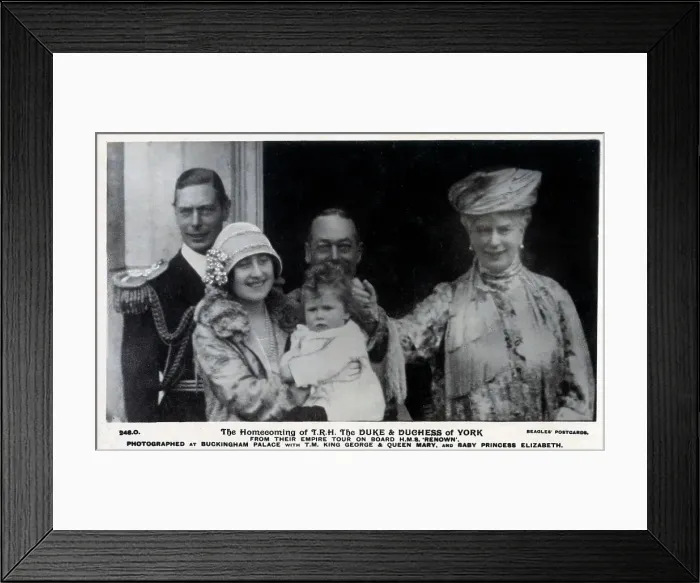 Framed Print : Duke and Duchess of York return from Empire Tour Framed Print : Duke and Duchess of York return from Empire Tour