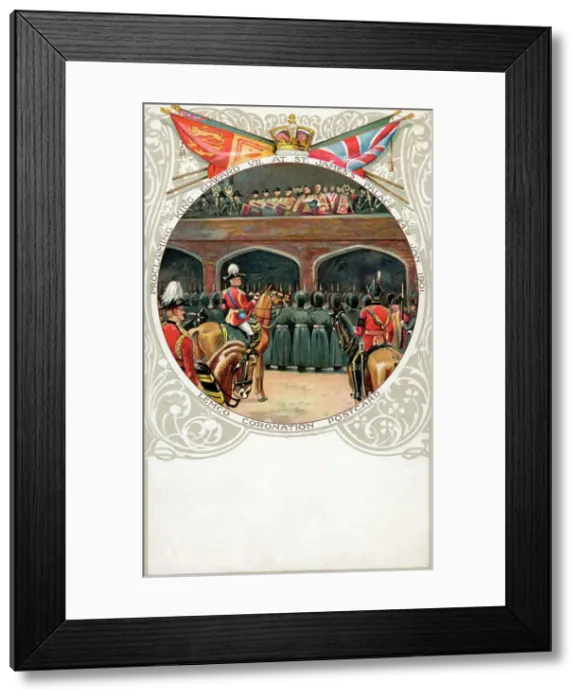 Framed Print : Proclaiming King Edward VII at St. James's Palace Framed Print : Proclaiming King Edward VII at St. James's Palace