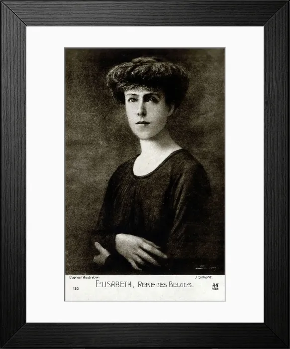 Framed Print : Queen Elisabeth of Belgum Framed Print : Queen Elisabeth of Belgum